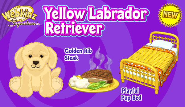 yellow webkinz