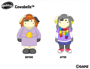 Cowabelle before & after