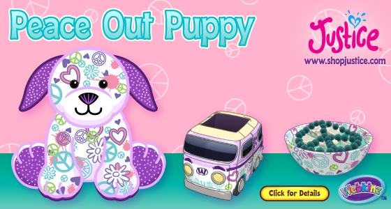 webkinz peace out puppy