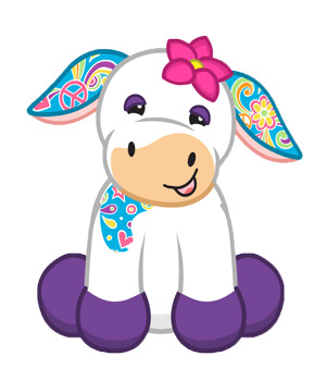 pink webkinz cow