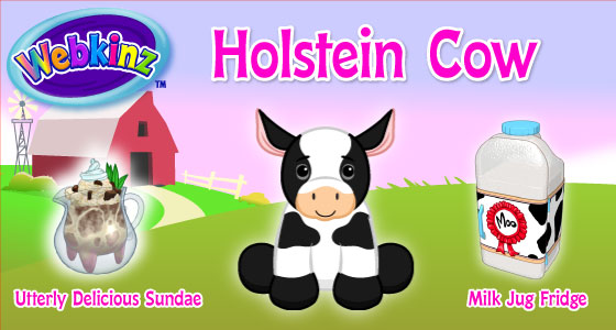 Webkinz Holsten Cow HM687 NEW With Sealed Code