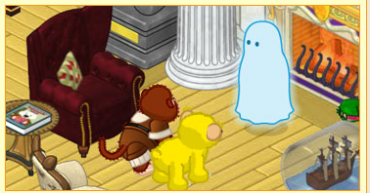 Webkinz Halloween Ghost in the Clubhouse