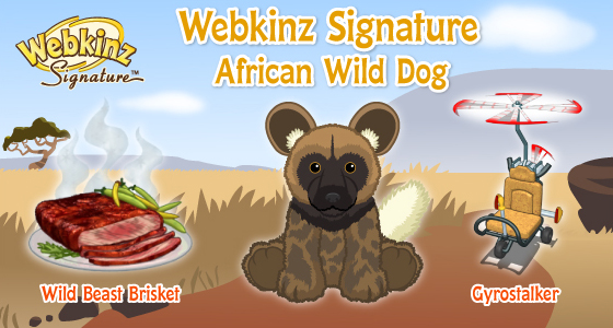webkinz african wild dog