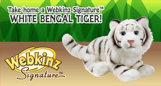 Webkinz Signature Endangered Bengal Tiger WKSE3002 GANZ Plush so Soft for sale online 