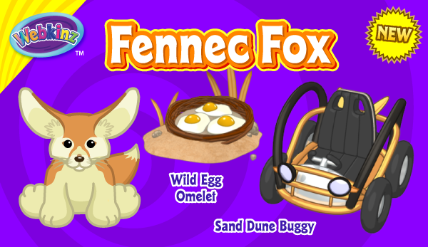 Webkinz Classic Fennec Fox *Code Only* 