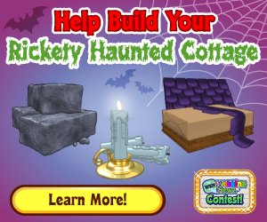 2013 Webkinz HALLOWEEN Building Kit Rickety Haunted Cottage Completed 