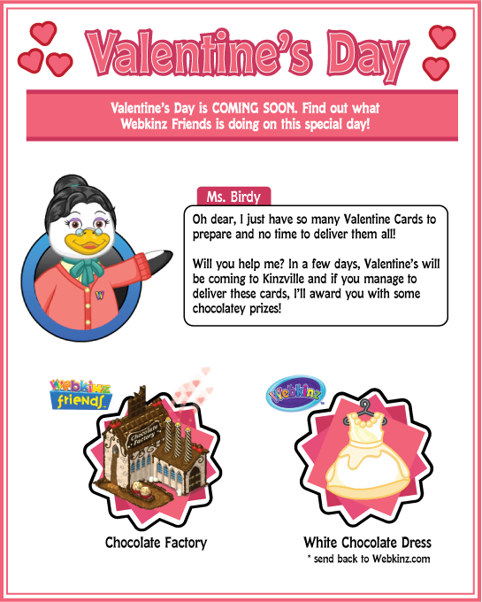 valentines day webkinz