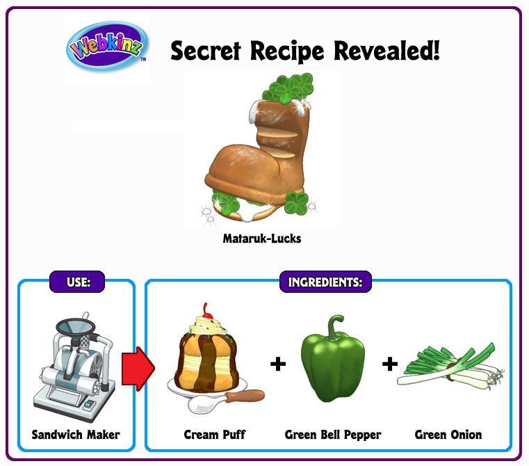 Secret Recipes Archive | WKN: Webkinz Newz