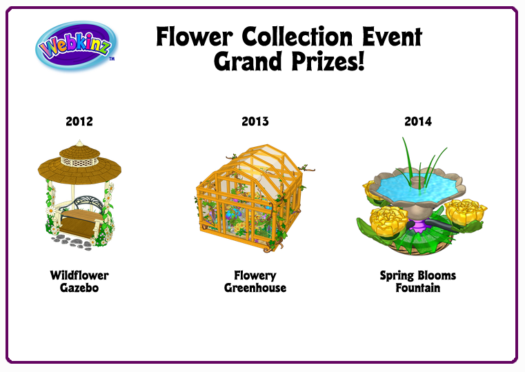 Throwback Thursday Flower Collection Event! WKN Webkinz Newz