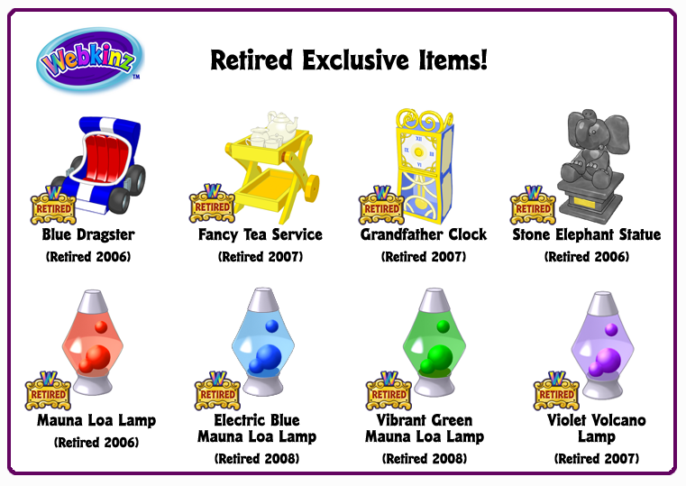 Webkinz retired sales pets