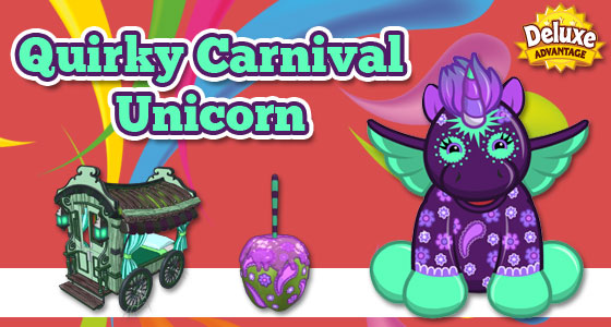 Webkinz quirky carnival unicorn avatar