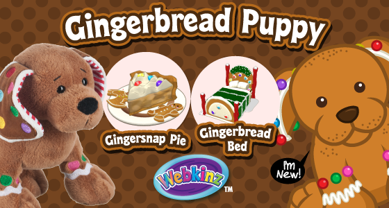 Webkinz Classic Gingerbread Puppy *Code Only* 