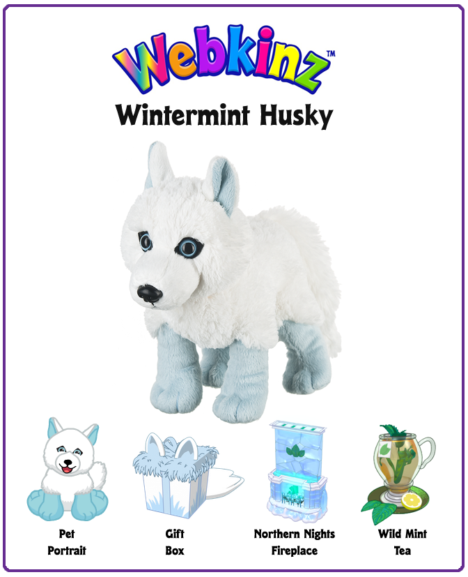 New Webkinz Plush Pet Wintermint Husky Unboxing Video! WKN Webkinz Newz