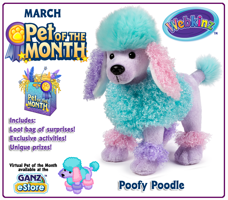 Webkinz Poofy Poodle Soft Toy 