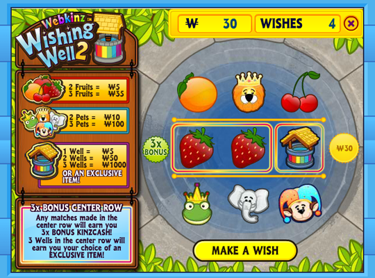 Wishing well 1 webkinz girl