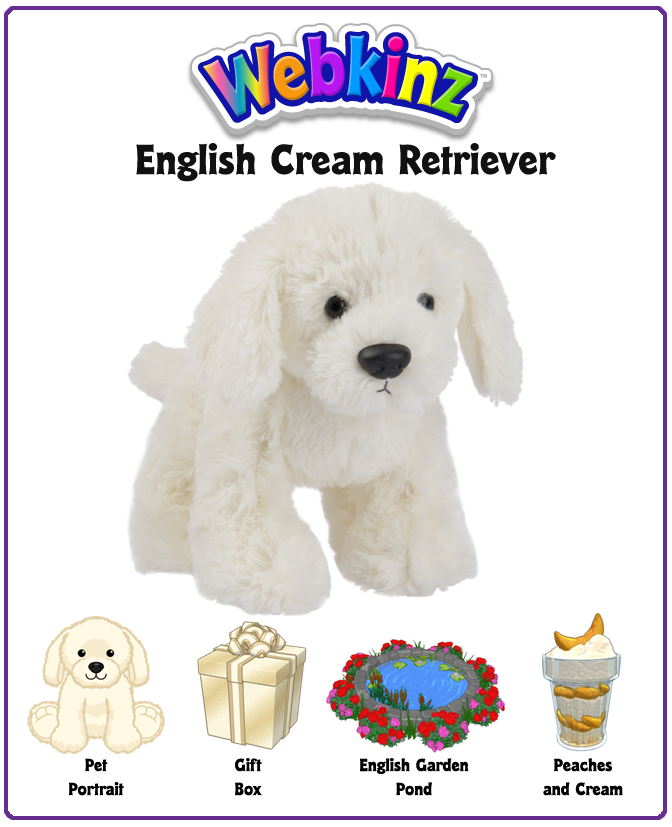 webkinz english cream retriever