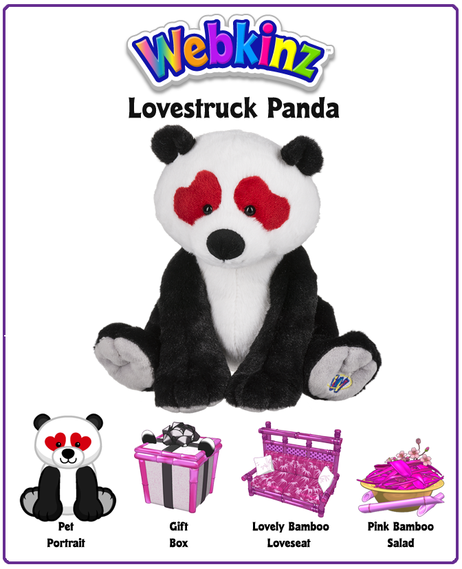 webkinz lovestruck panda
