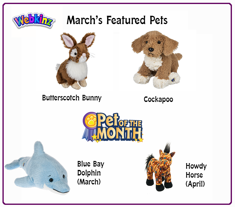 March's Featured Pets | WKN: Webkinz Newz