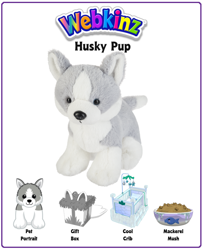 husky puppy stuffed animal