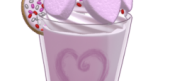 pink marshmallow milkshake