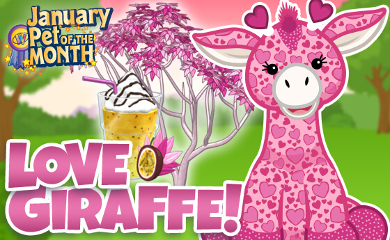 Webkinz love giraffe new arrivals