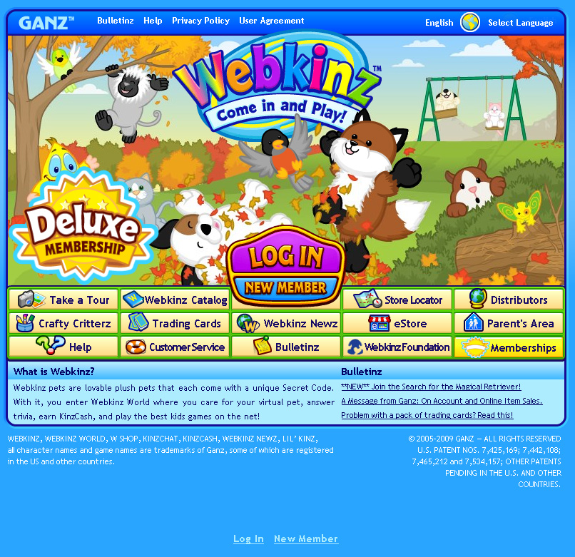 webkinz website