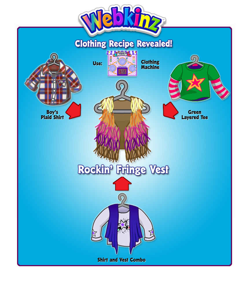 webkinz mystery clothing