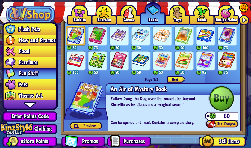 webkinz store