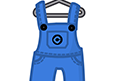 Despicably Blue Overalls