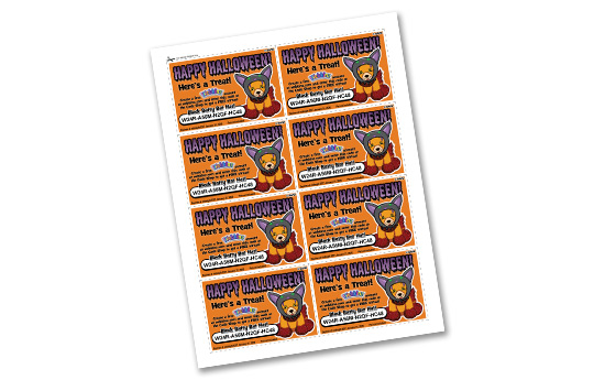 Printable Halloween Handout – A FREE Code!