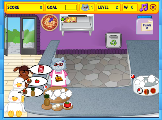 Webkinz pizza palace game free