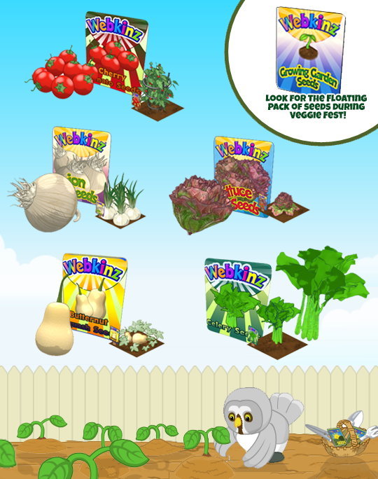 Webkinz virtual online items Growing Garden & Apple Tree Seeds you choose! 