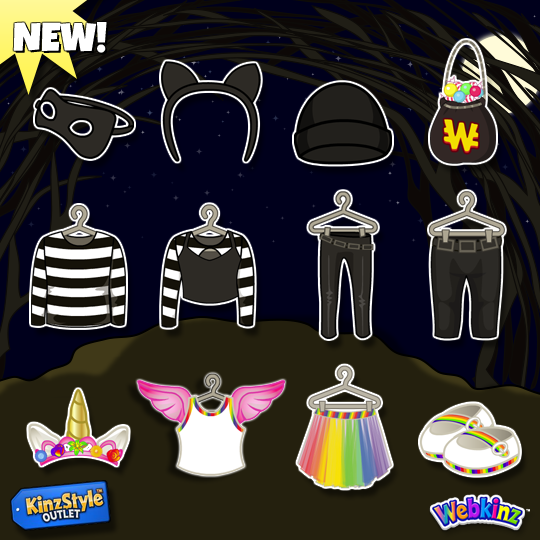 Webkinz Halloween Outfits Costumes *Choose An Outfit* Priceless Promo Rare 