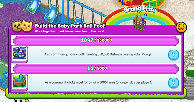 Community Challenge: Build the Ball Pool in the Webkinz Next Baby Park!