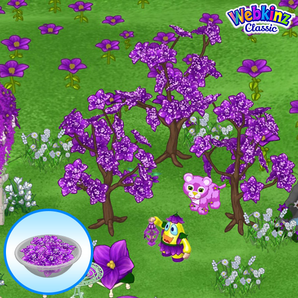 Webkinz Candy Tree, Sugared Violet Candy Tree, Purple Violet Tile