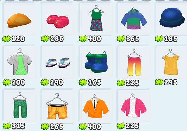Webkinz Clothing Online Items PICK 3 