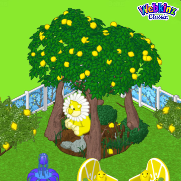 Webkinz Kinz Cottage, Lemon Drop Grove, Lemon Mosaic Tile