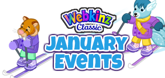 Webkinz Classic  Event Calendar - January, 2022