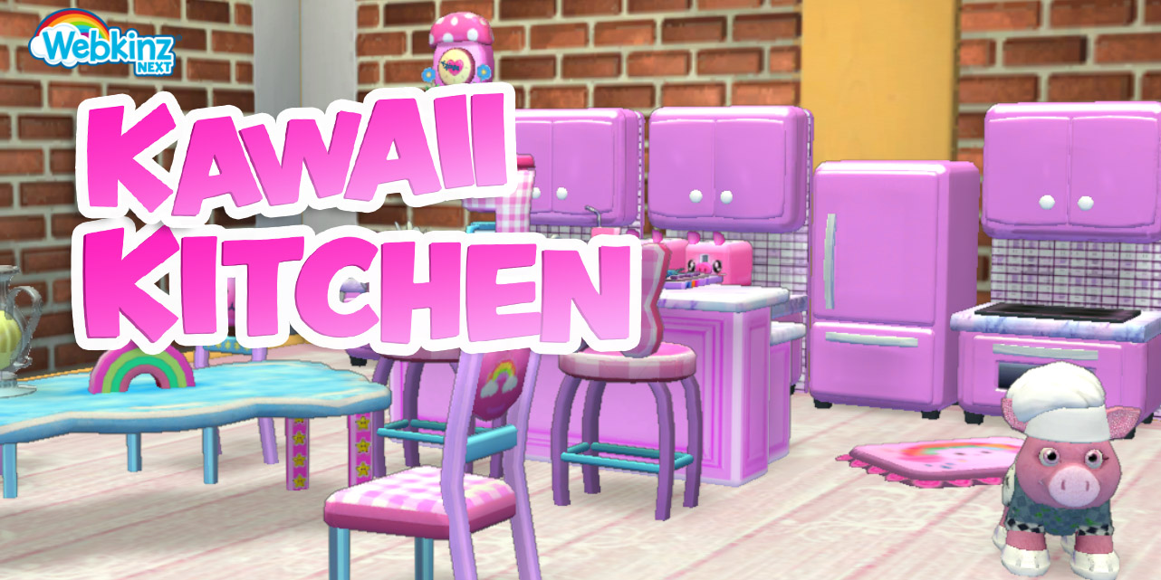 NEW Kawaii Kitchen now available in Webkinz Next!