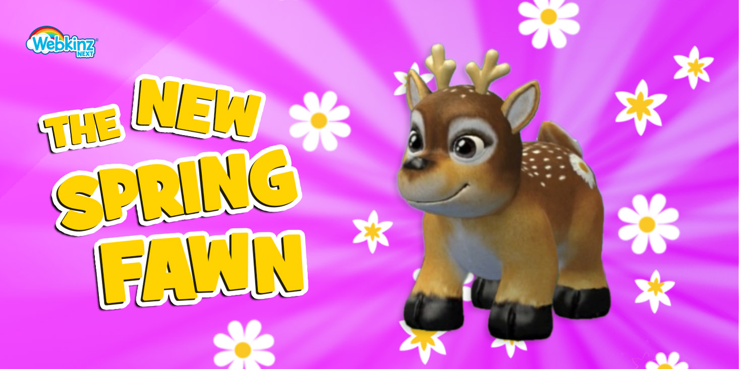 The Spring Fawn is Now Available in Webkinz Next!