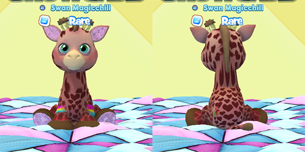 hearts animations with giraffes