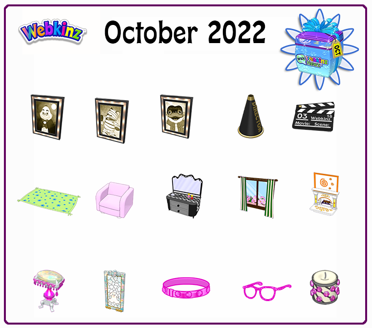 Sneak Peek October PeekANewz Prizes WKN Webkinz Newz