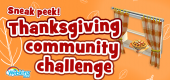 Thanksgiving community challenge feature