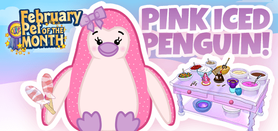 Adopt a Pink Iced Penguin In February!