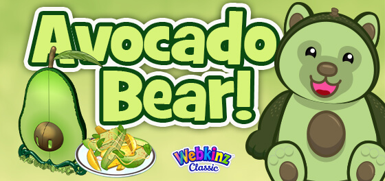 The Avocado Bear arrives in Webkinz World May 1, 2024!