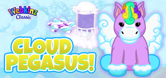 The Cloud Pegasus arrives in Webkinz World June 1, 2024!