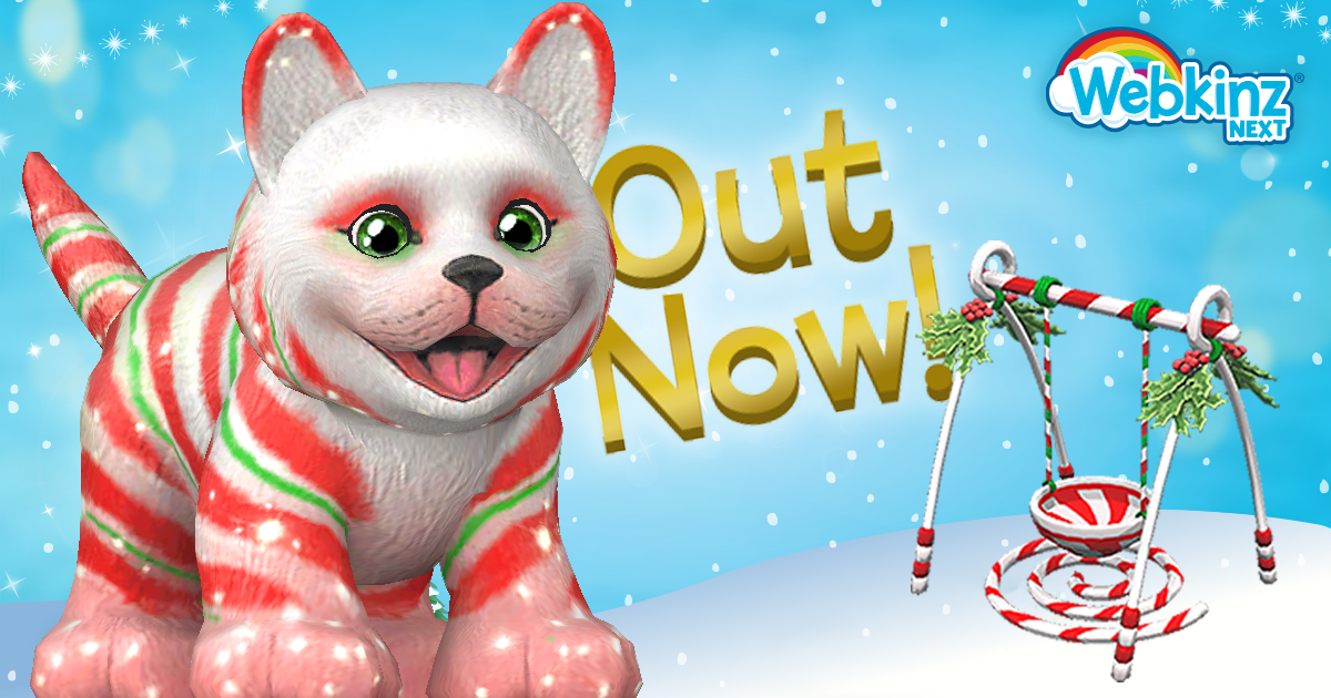 The Candy Cane Cat has Arrived! | WKN: Webkinz Newz