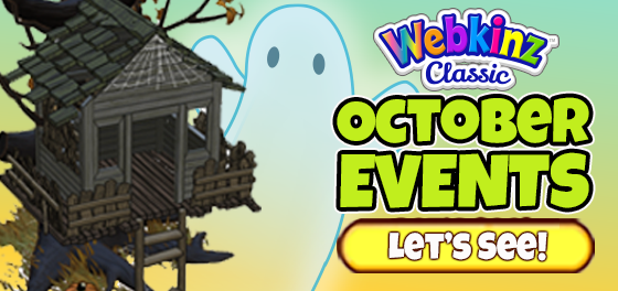 Webkinz Classic Event Calendar – October 2025