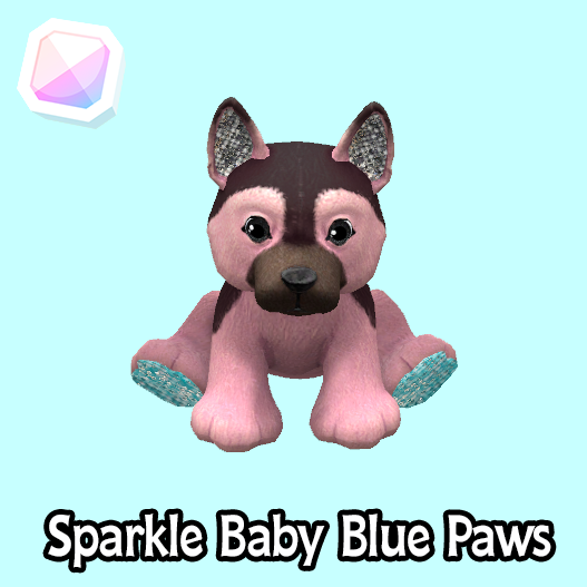 common-Sparkle Baby Blue Paws