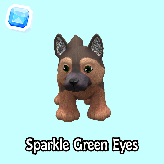 rare-Sparkle Green Eyes